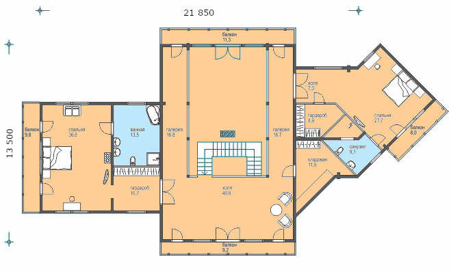 План 2 этажа